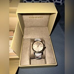 Authentic Burberry Gold and Cream Watch